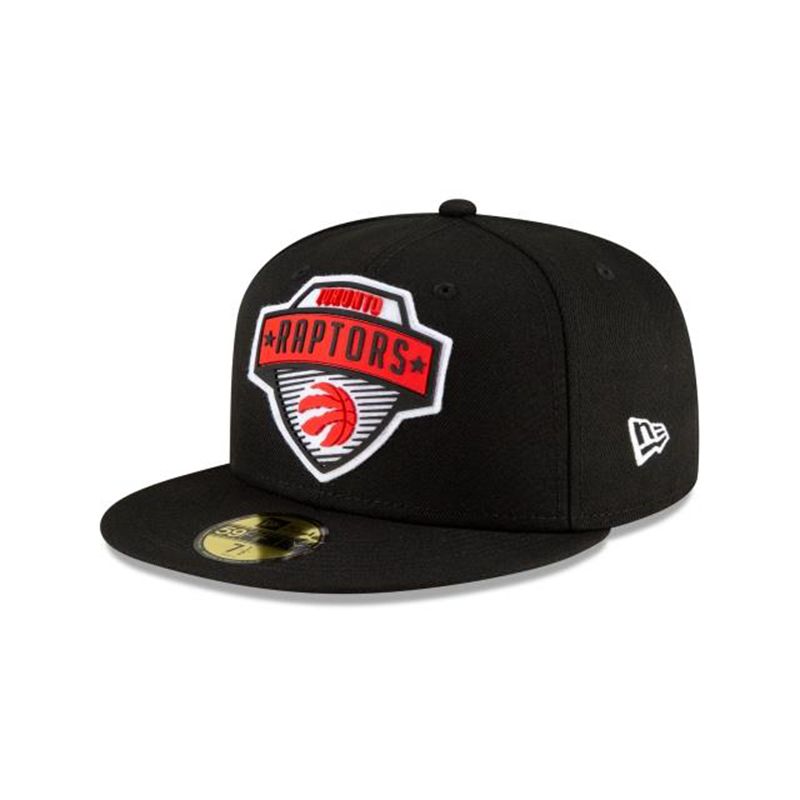 NBA Toronto Raptors Tip Off Edition 59Fifty Fitted (DGE0987) - Black New Era Caps